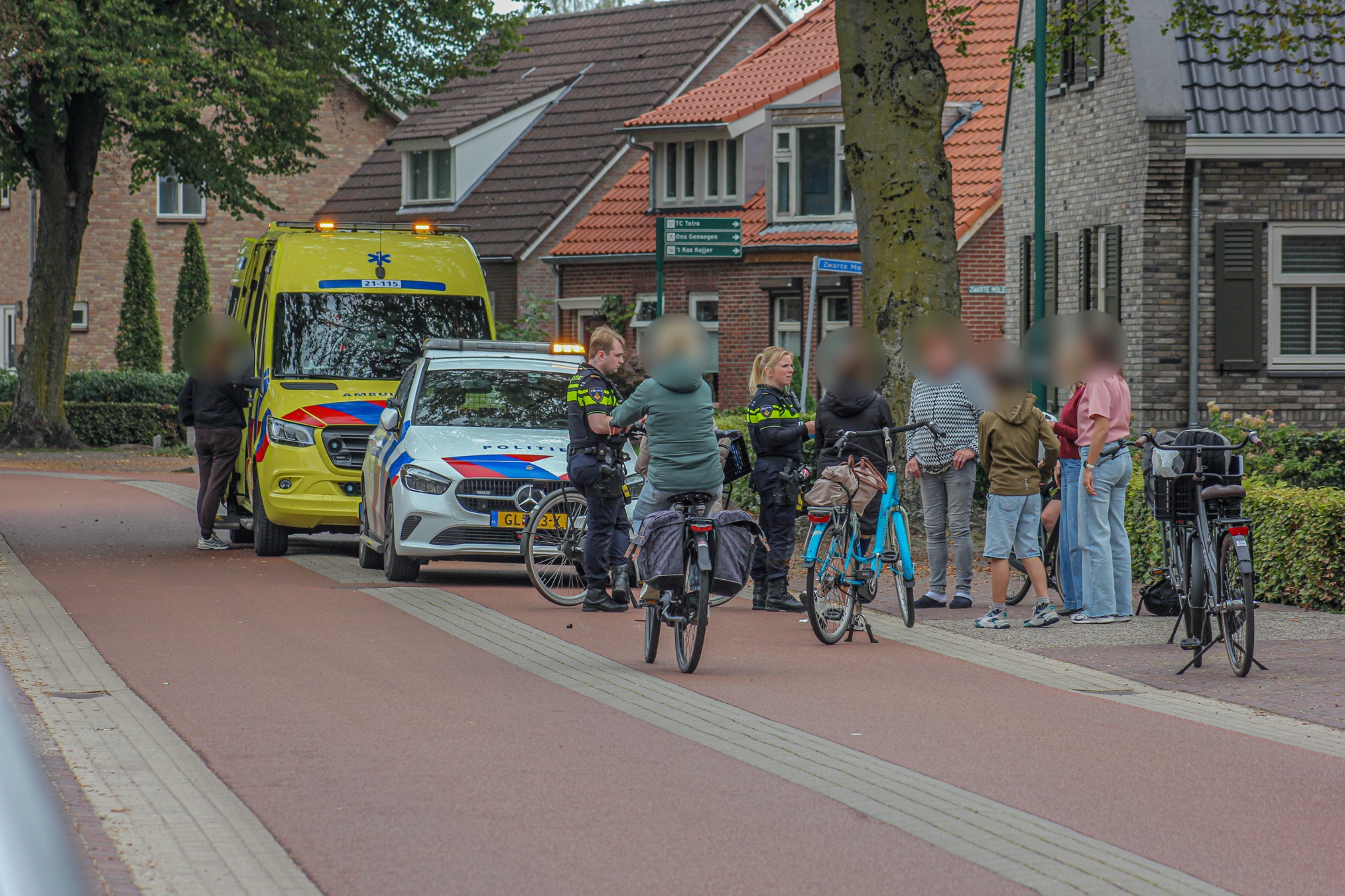 Fatbiker en fietser gewond na botsing in Nistelrode