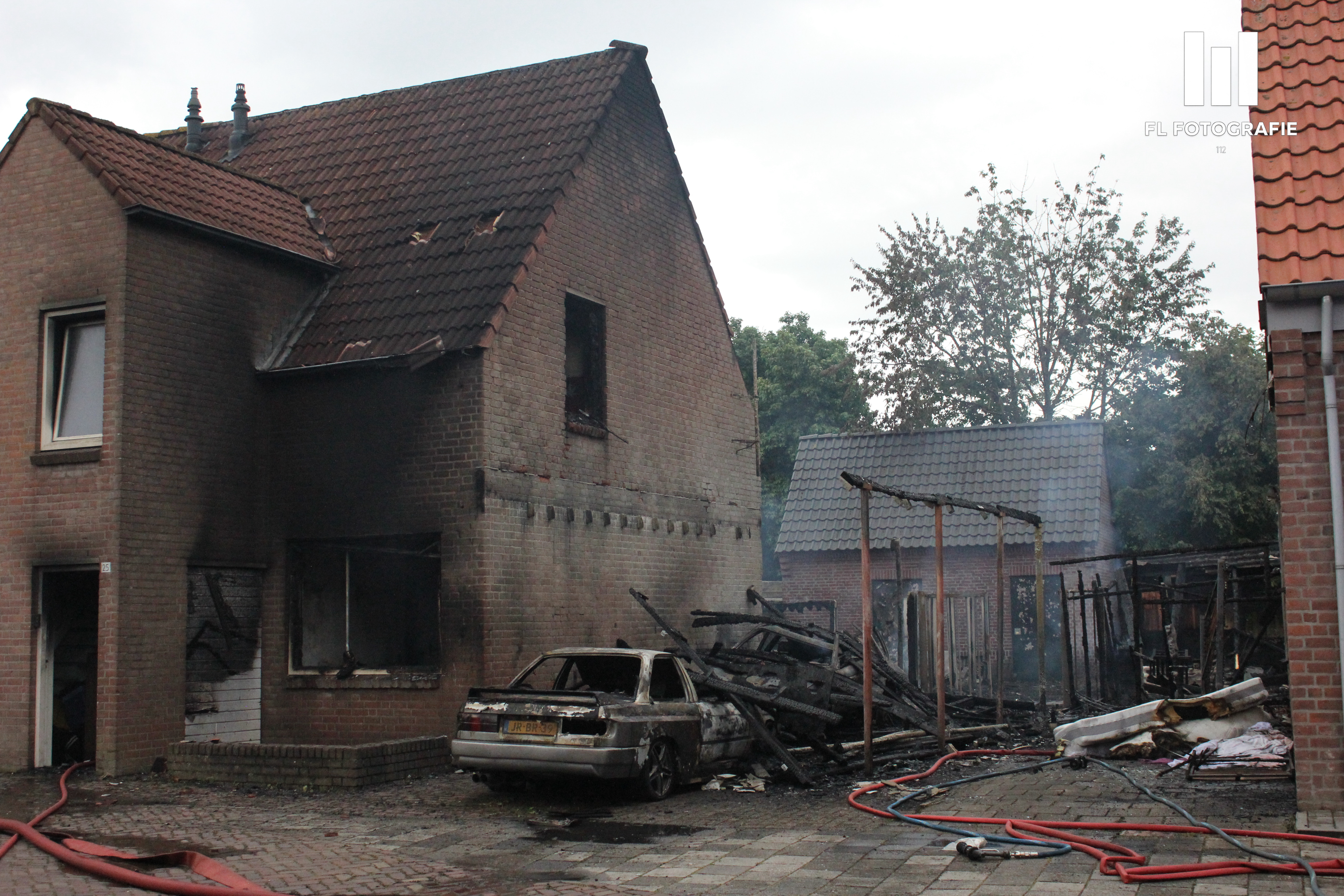 Grote brand aan de Peperstraat in Uden